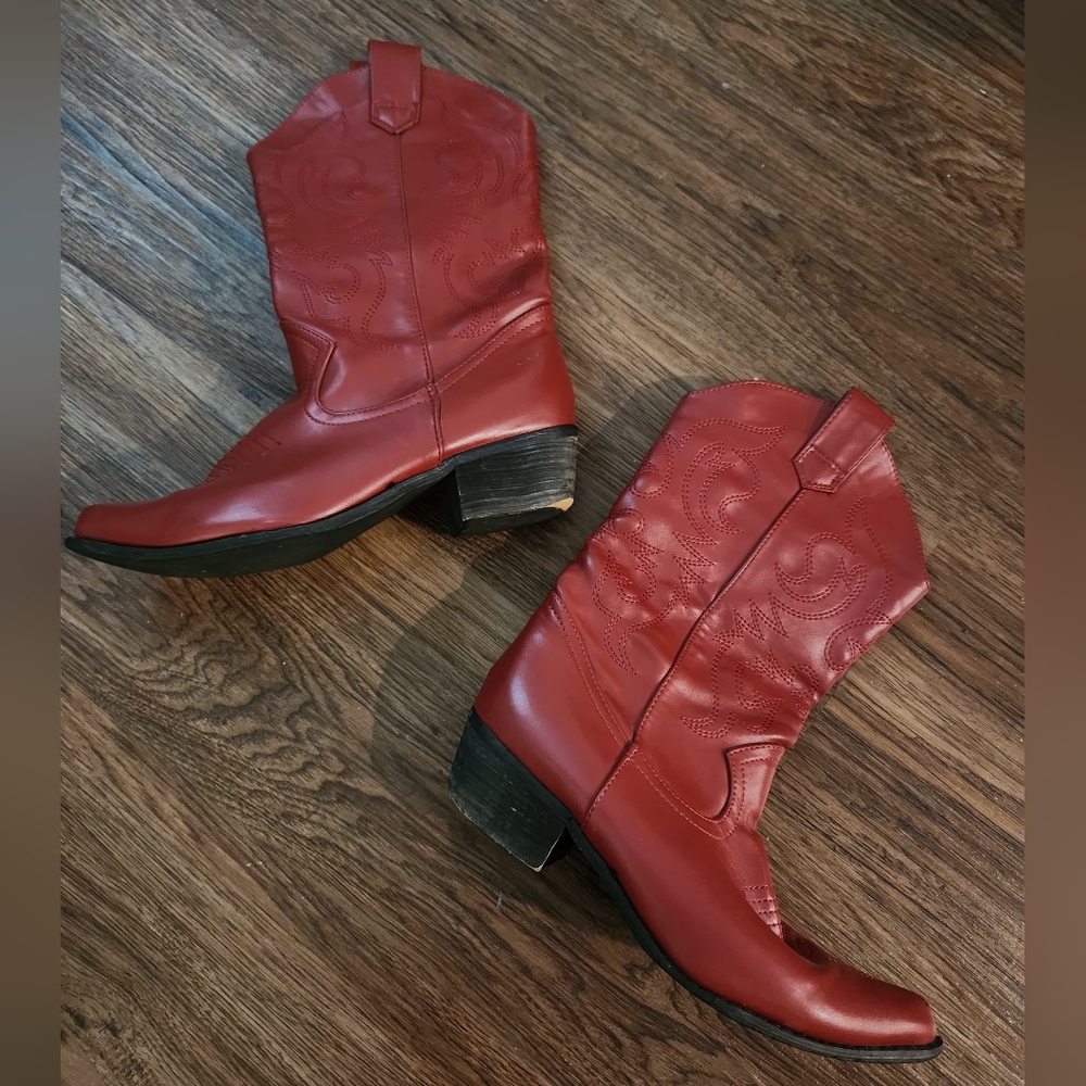 Red Western Boots